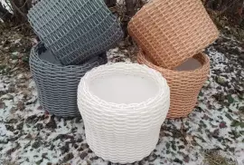 Кашпо из искусственного ротанга, 1 000.00 ₽, Gorno-Altaysk